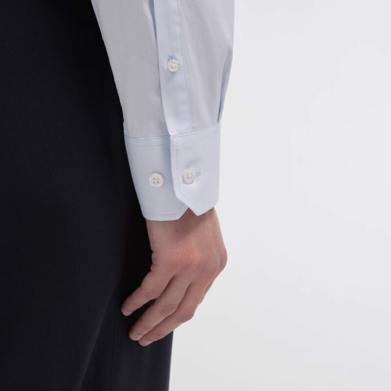 CHEMISE ATELIER PRIVE SLIM FIT STRETCH BLEUE COL FRANCAIS – Image 2