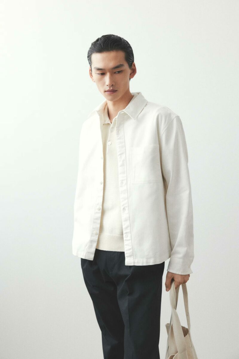 SURCHEMISE REGULAR FIT EN TWILL DE COTON – Image 2