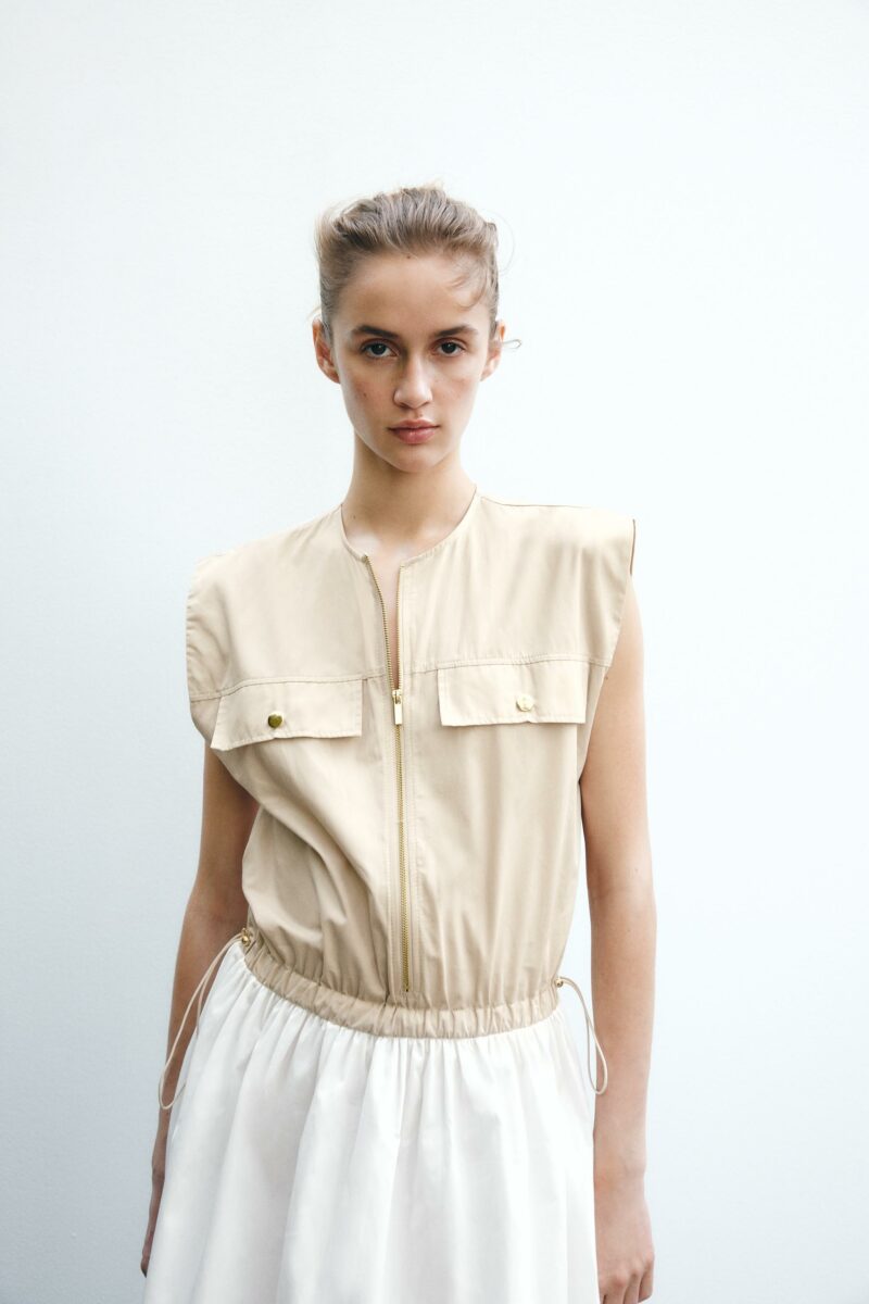 ROBE BIMATIÈRE EN POPELINE – Image 3