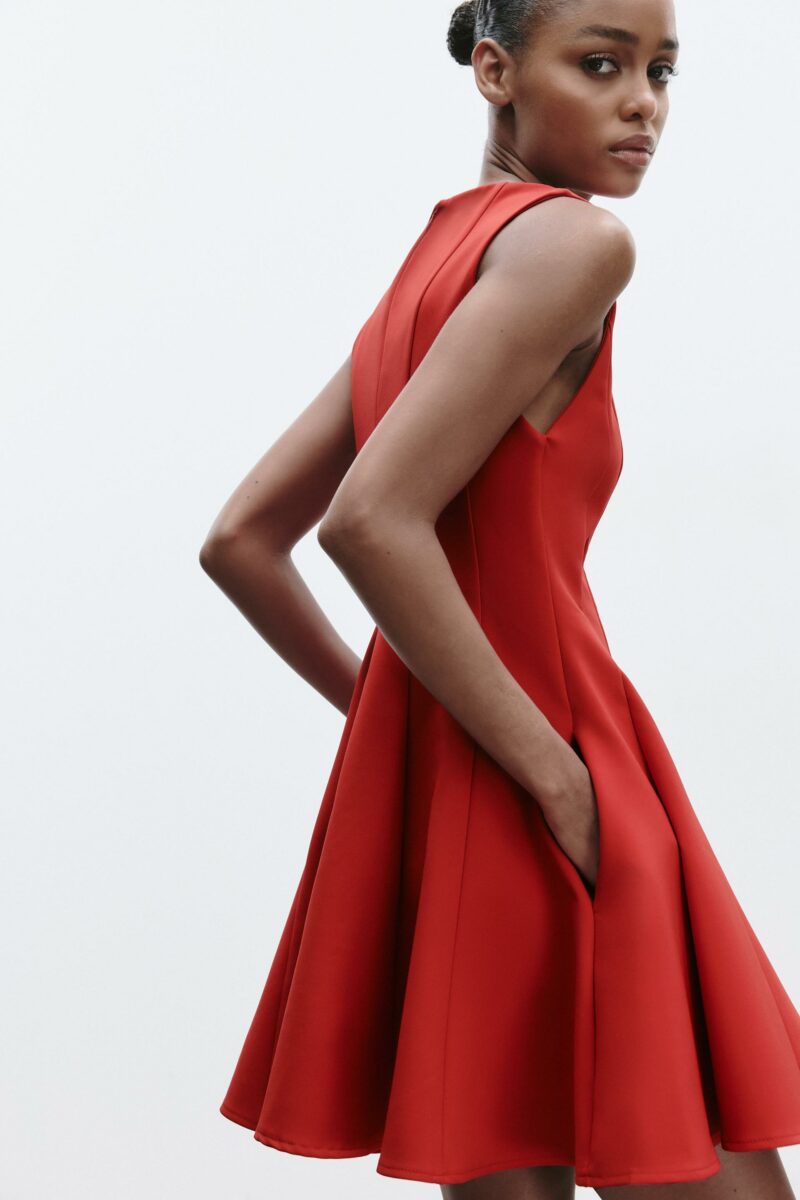ROBE COURTE ÉVASÉE – Image 3