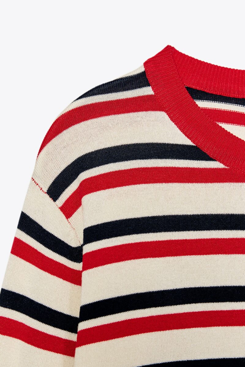 PULL EN MAILLE A RAYURES – Image 3