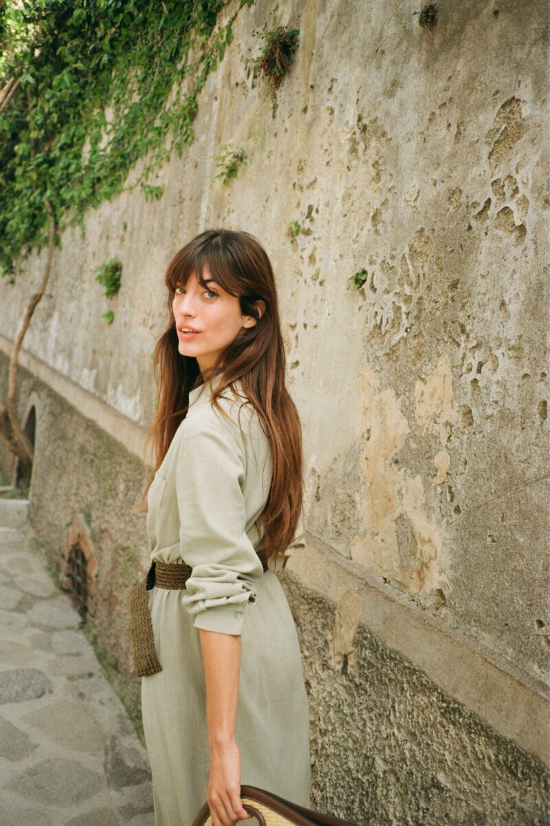 ROBE MI-LONGUE AVEC CEINTURE – Image 3