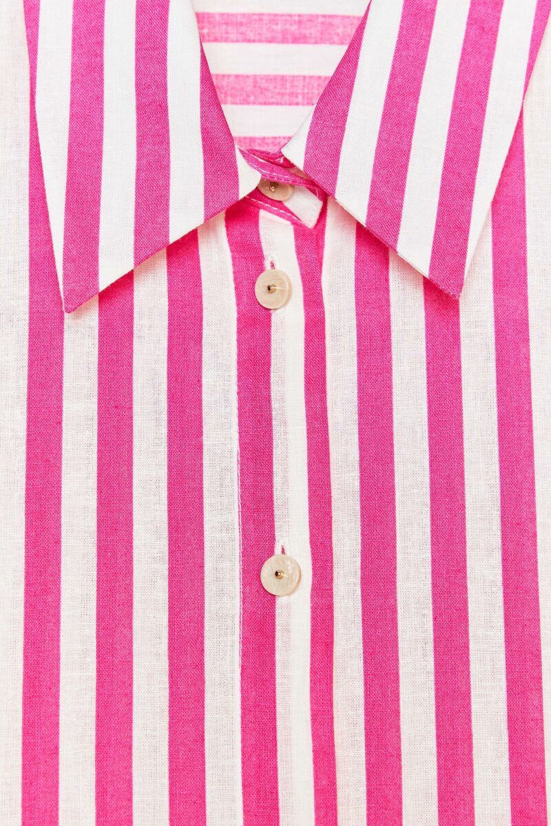 CHEMISE À RAYURES CONTENANT DU LIN – Image 4
