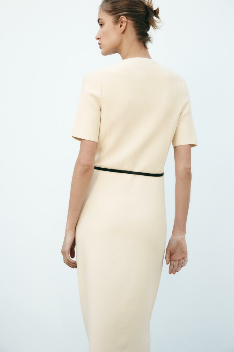 ROBE MI-LONGUE AVEC CEINTURE – Image 4