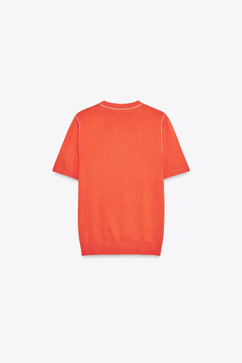 PULL À MANCHES COURTES AVEC LISERÉS – Image 4