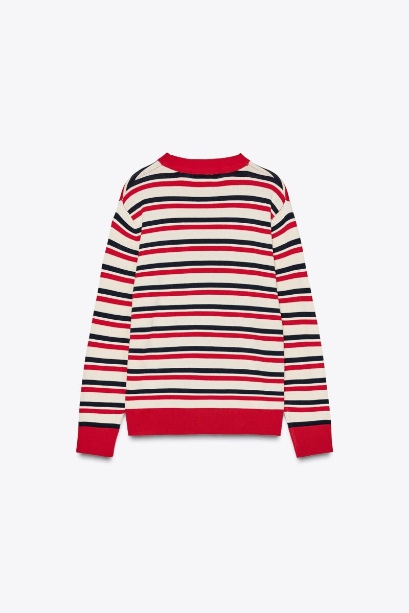 PULL EN MAILLE A RAYURES – Image 4