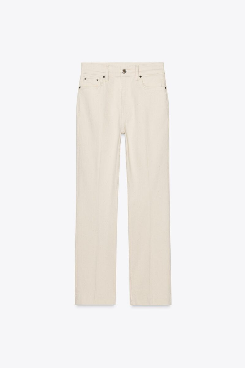 JEAN BOOTCUT TAILLE HAUTE CROPPED – Image 4