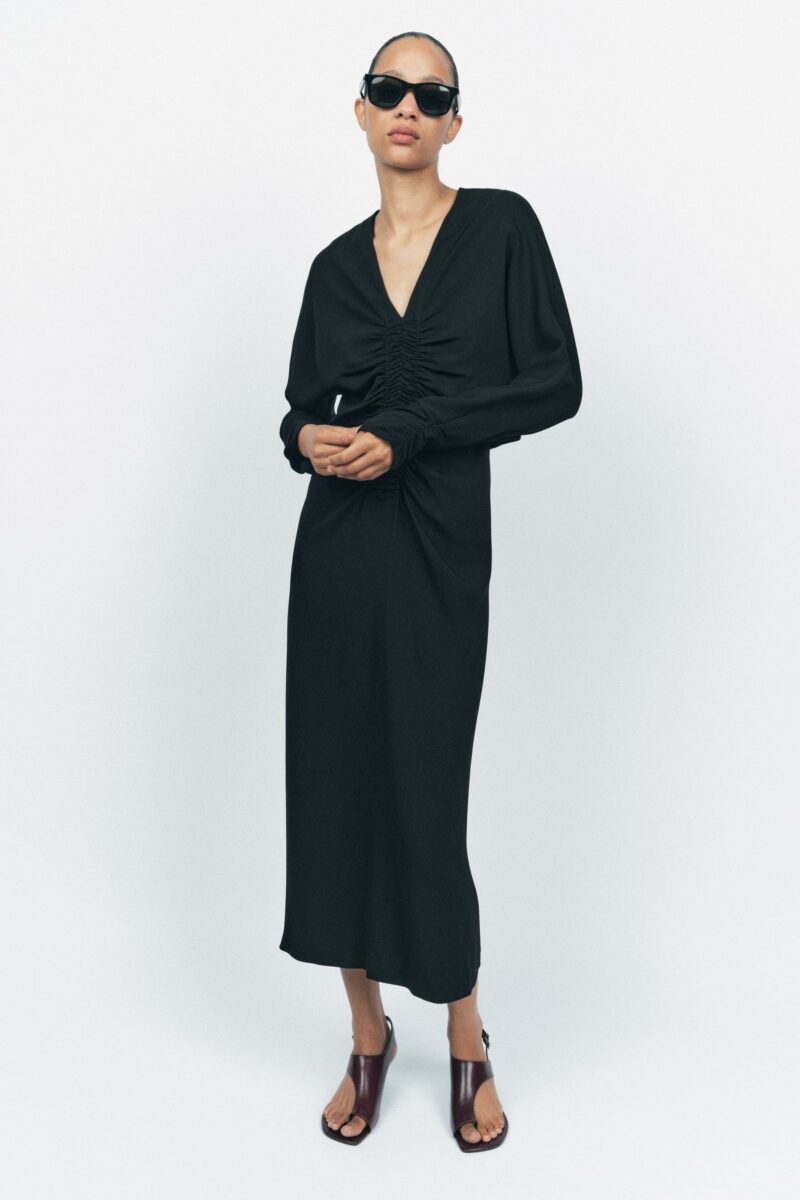 ROBE MI-LONGUE DRAPÉE – Image 4