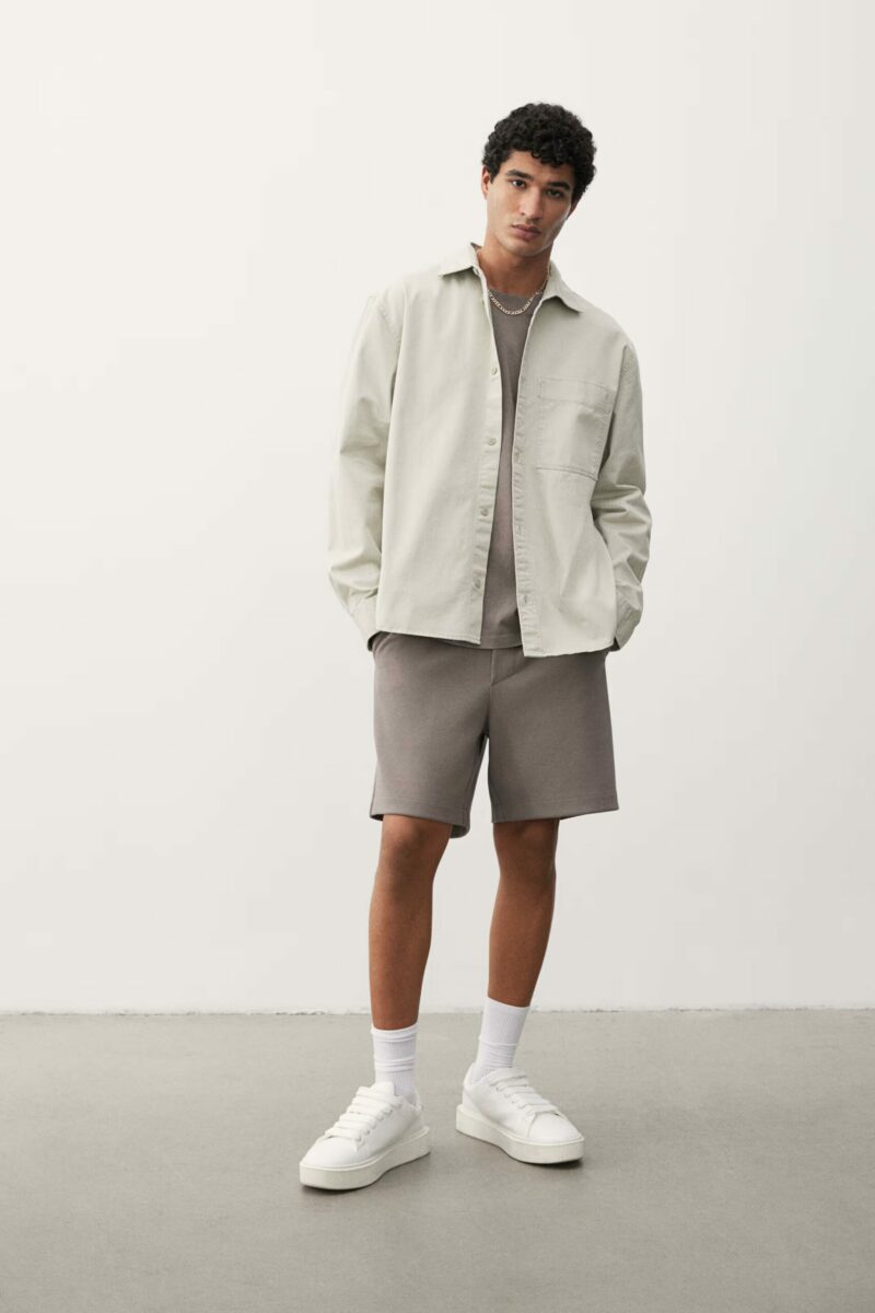 SURCHEMISE REGULAR FIT EN TWILL – Image 4