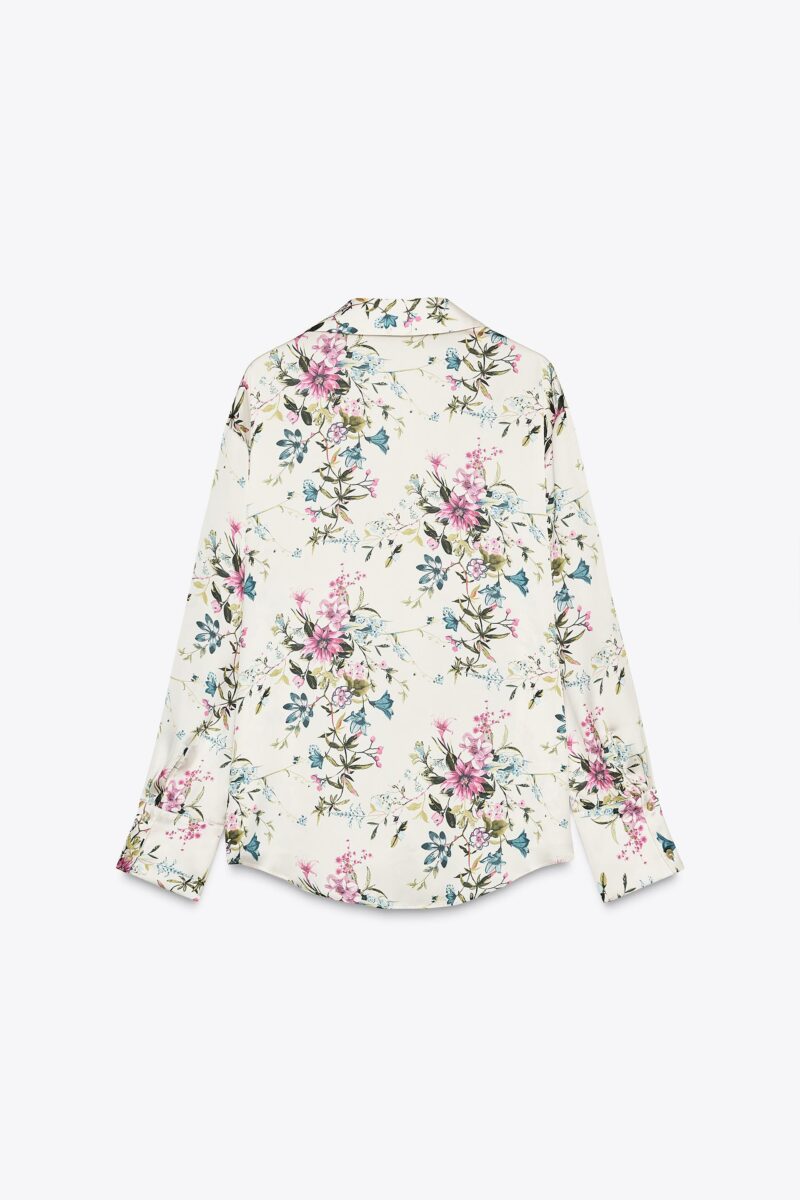 CHEMISE IMPRIMÉE ET SATINÉE – Image 5