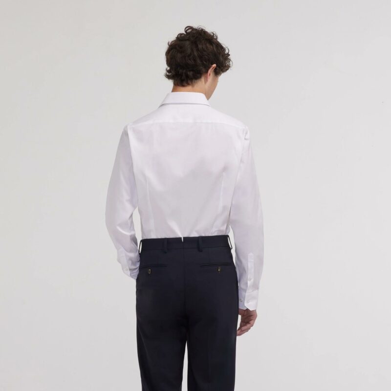 CHEMISE ATELIER PRIVE SLIM FIT STRETCH BLEUE COL ITALIEN – Image 5