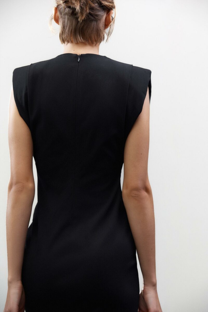 ROBE MI-LONGUE À ÉPAULETTES – Image 5