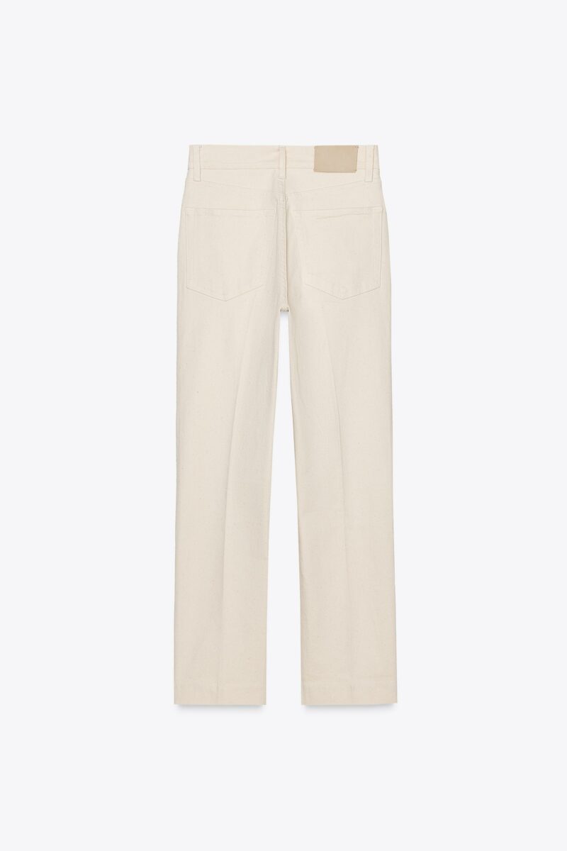 JEAN BOOTCUT TAILLE HAUTE CROPPED – Image 5