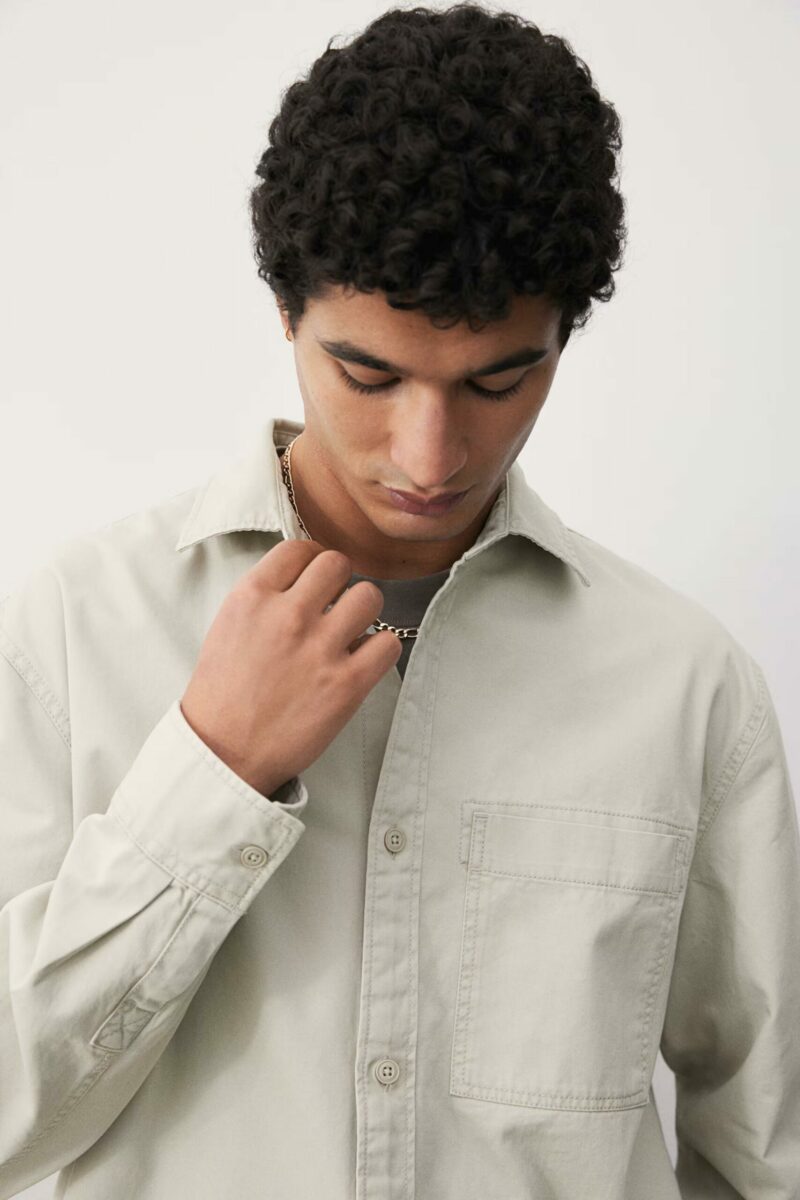 SURCHEMISE REGULAR FIT EN TWILL – Image 5