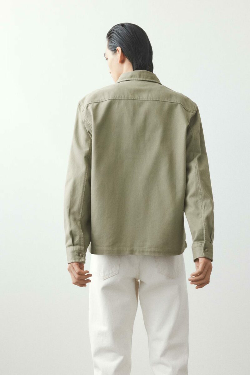 SURCHEMISE REGULAR FIT EN TWILL DE COTON – Image 5