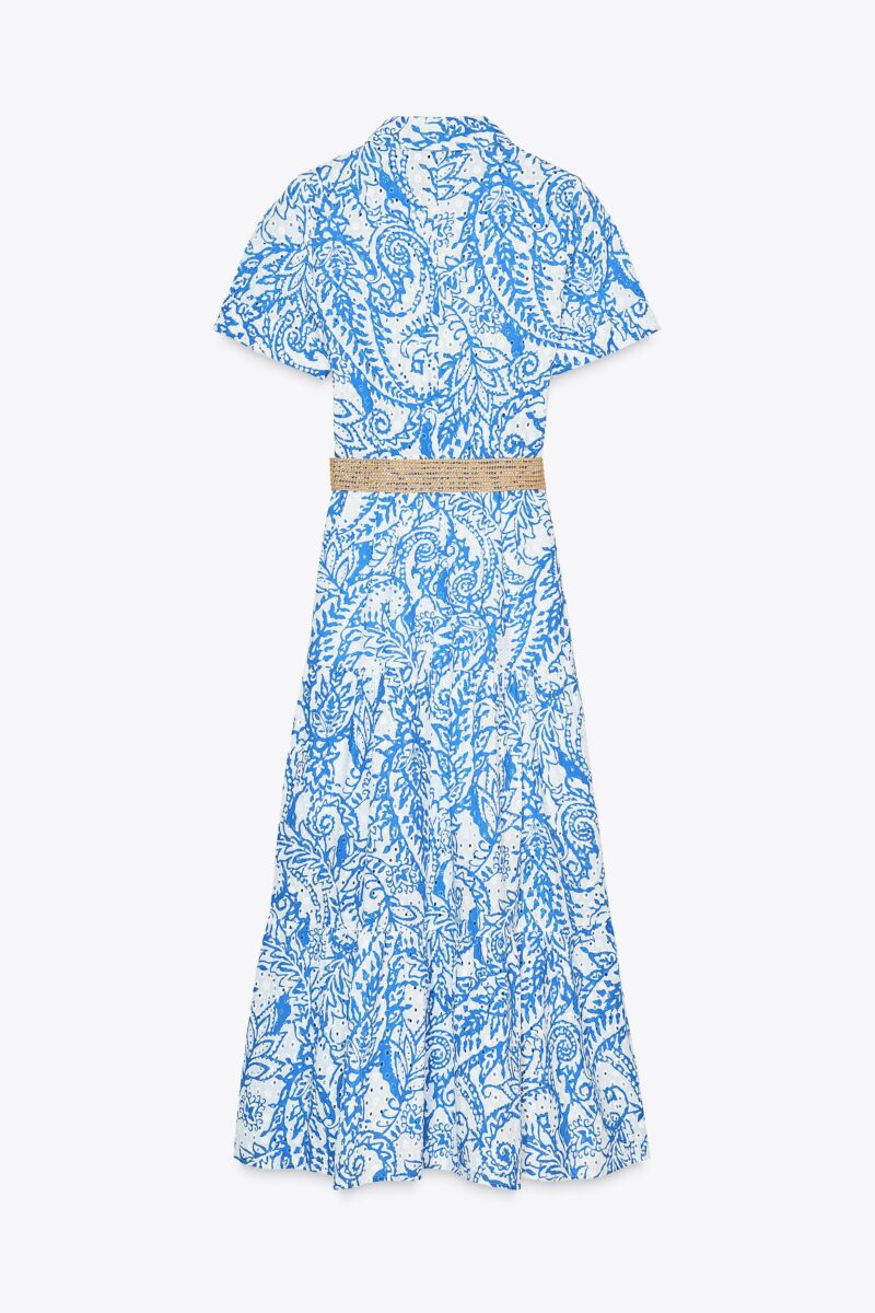 ROBE CHEMISE À IMPRIMÉ AVEC CEINTURE – Image 6