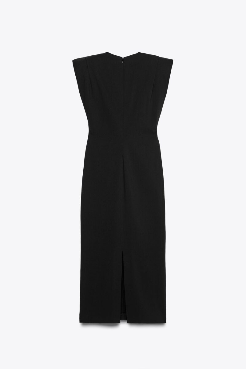 ROBE MI-LONGUE À ÉPAULETTES – Image 6