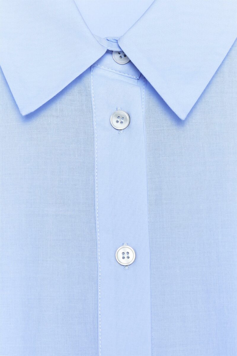 CHEMISE EN POPELINE À BRODERIES PERFORÉES – Image 7