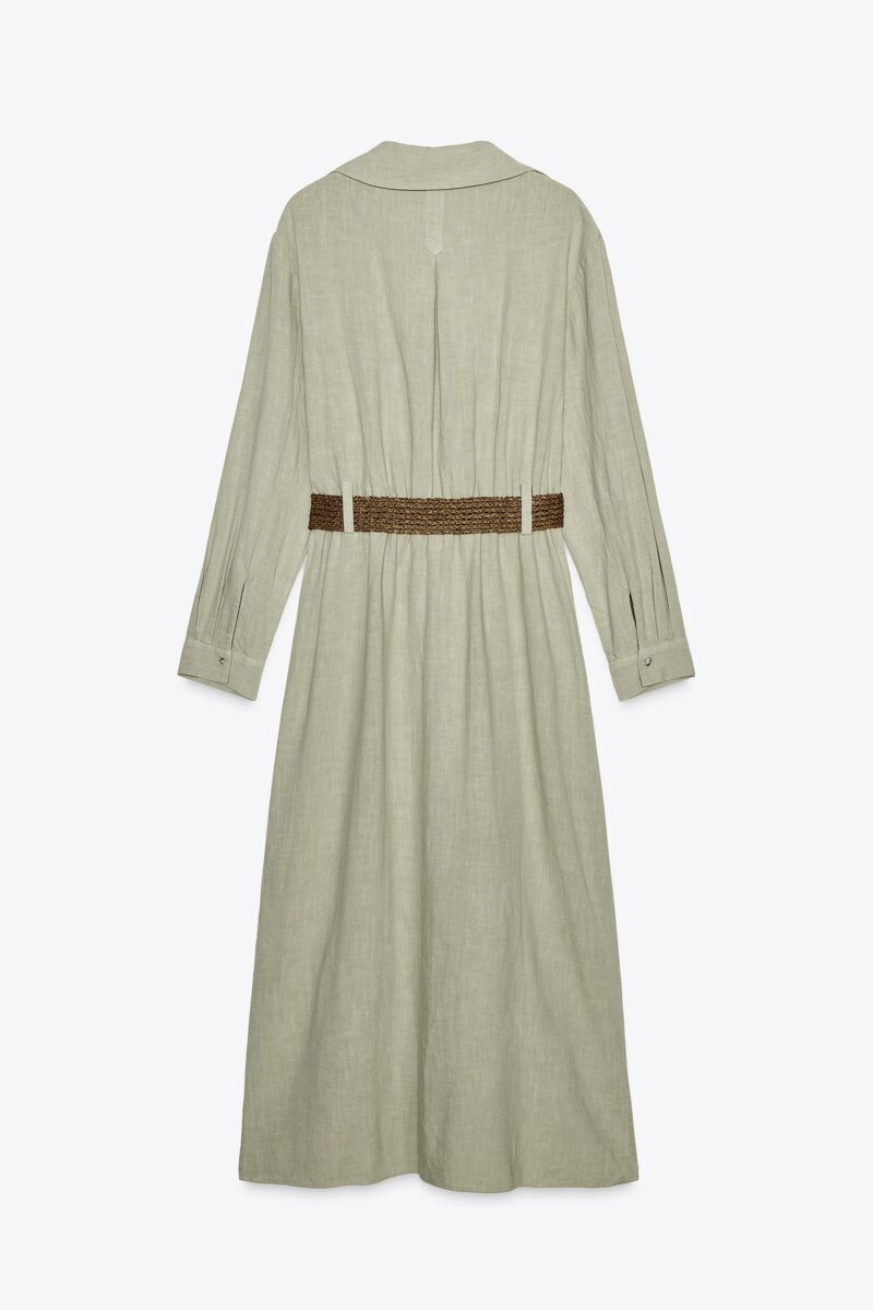 ROBE MI-LONGUE AVEC CEINTURE – Image 7