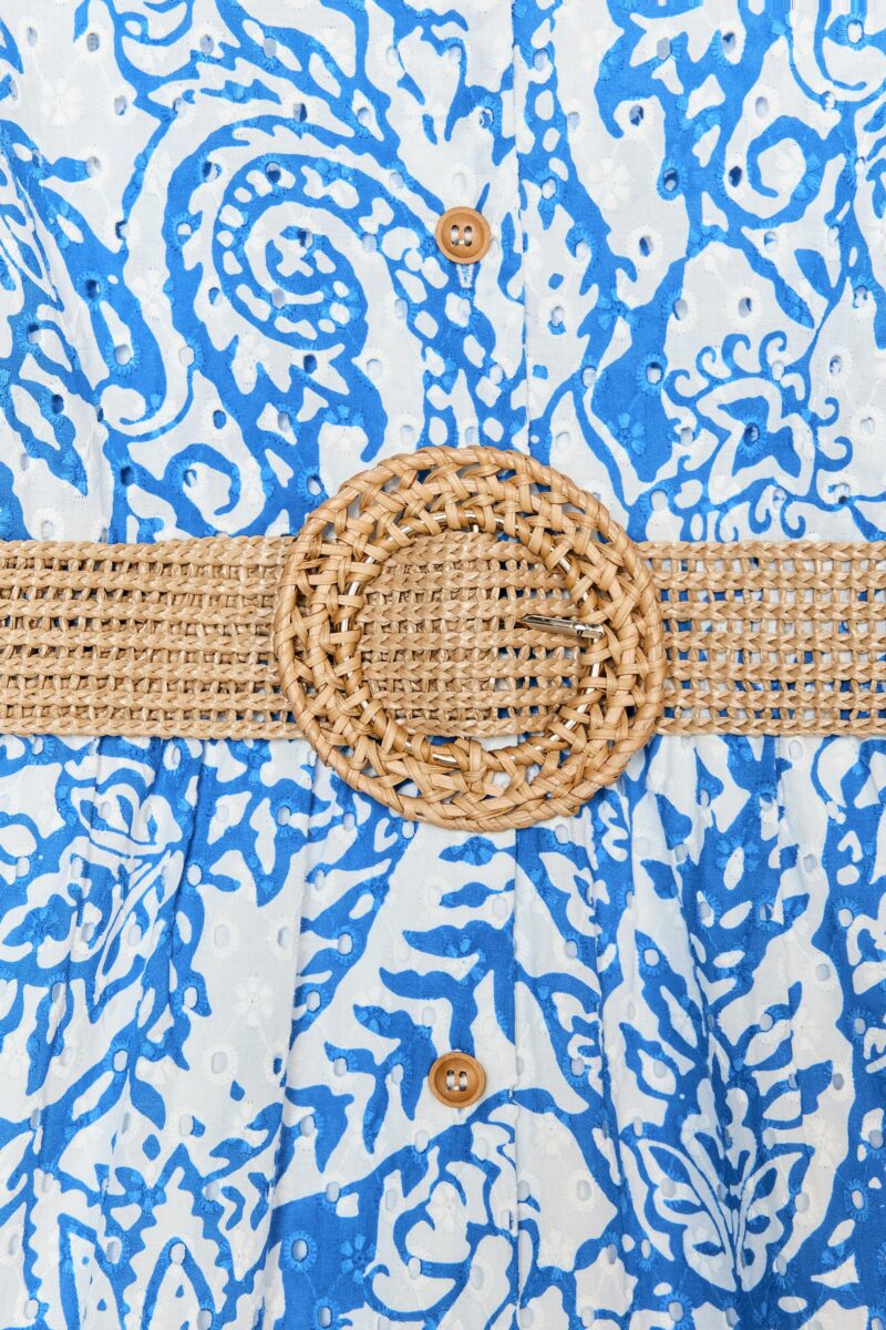 ROBE CHEMISE À IMPRIMÉ AVEC CEINTURE – Image 7