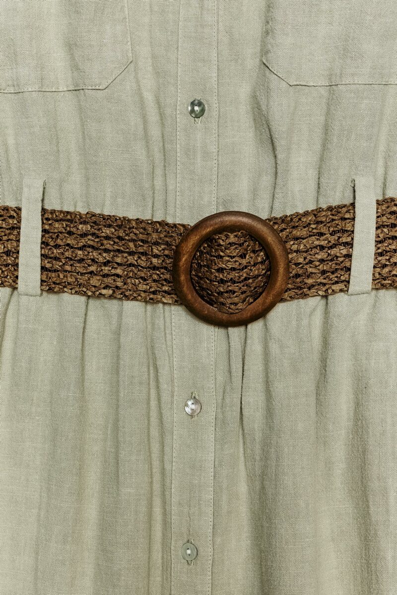 ROBE MI-LONGUE AVEC CEINTURE – Image 8