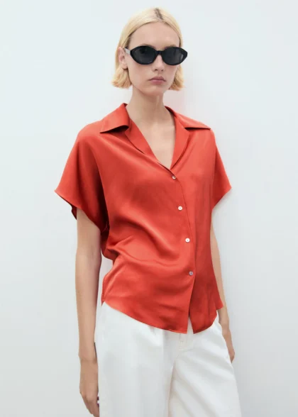 CHEMISE FLUIDE MANCHES COURTES