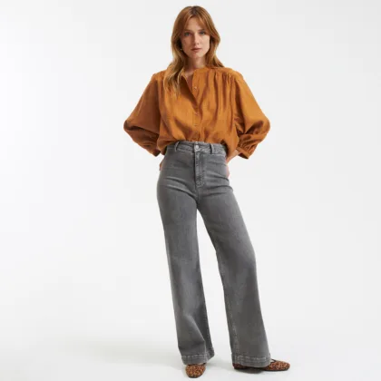 CHEMISE COL MAO MANCHES BALLON