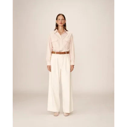 CHEMISE A RAYURES GRACE&MILA MANCHES LONGUES EN FIBRES NATURELLES