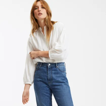 CHEMISE COL MAO MANCHES BALLON