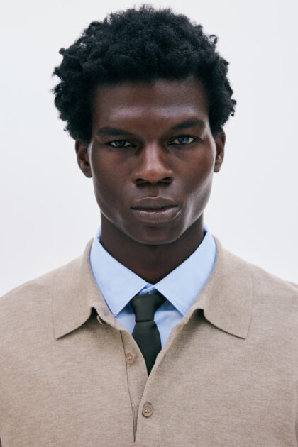 POLO REGULAR FIT EN MAILLE FINE