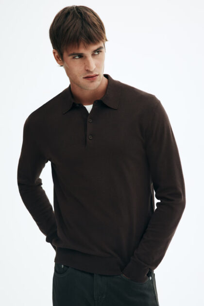POLO REGULAR FIT EN MAILLE FINE