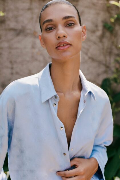 CHEMISE FLUIDE EN JACQUARD