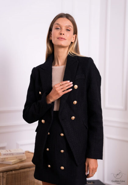 BLAZER CROISE UNI GOLDEN LIVE