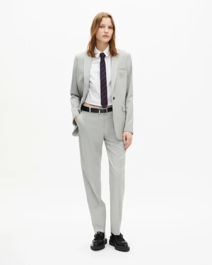 VESTE TAILLEUR THE KOOPLES SIMPLE BOUTONNAGE GRISE