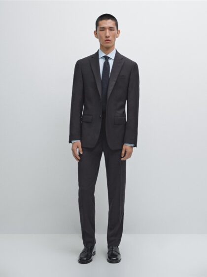 COSTUME MASSIMO DUTTI 100% LAINE