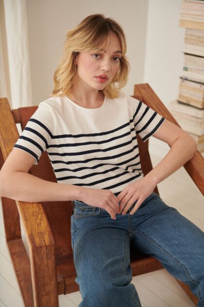 MARINIERE NATHAEL EN COTON A MANCHES COURTES