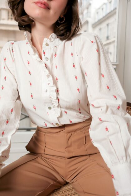 BLOUSE A PETITES FLEURS