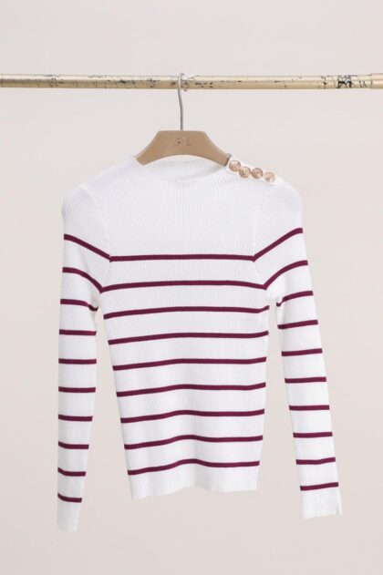 MARINIERE Ecru / VIOLET