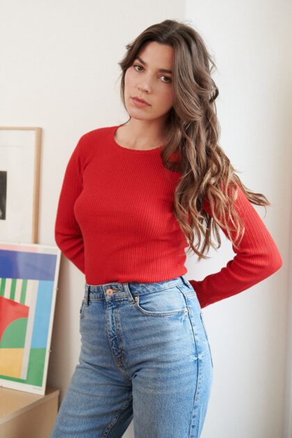 PULL NATHAEL EN LAINE ET COTON COL ROND