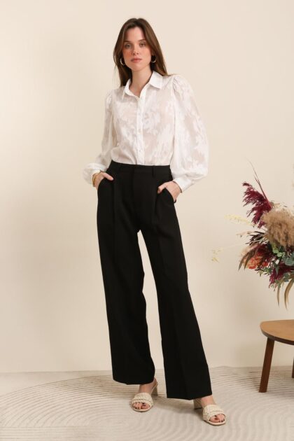 PANTALON LARGE A PINCES