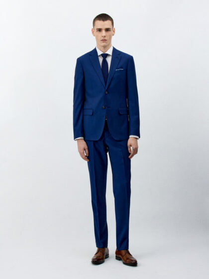 COSTUME FATHER & SONS SLIM LAINE BLEU COBALT