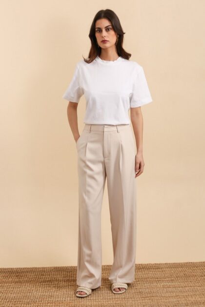 PANTALON LARGE A PINCES