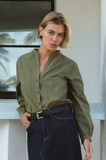 BLOUSE AVEC BRODERIE PERFORÉE