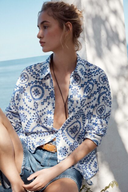 CHEMISE BRODERIES PERFORÉES