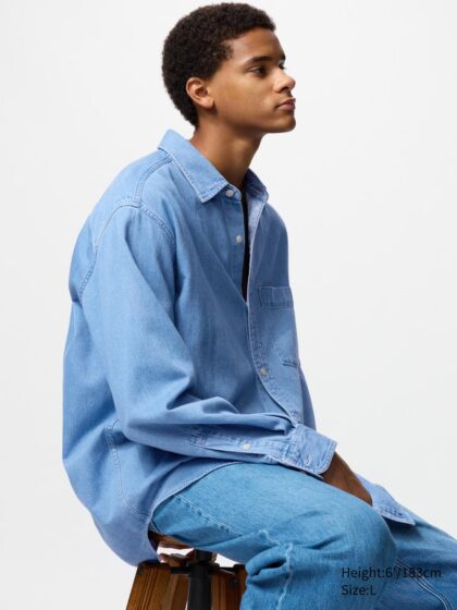 SURCHEMISE UNIQLO EN DENIM