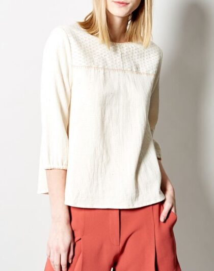 TOP KARL MARC JOHN EN COTON CREME