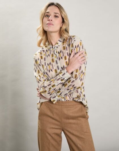 CHEMISE HARTFORD BLANC MOTIF