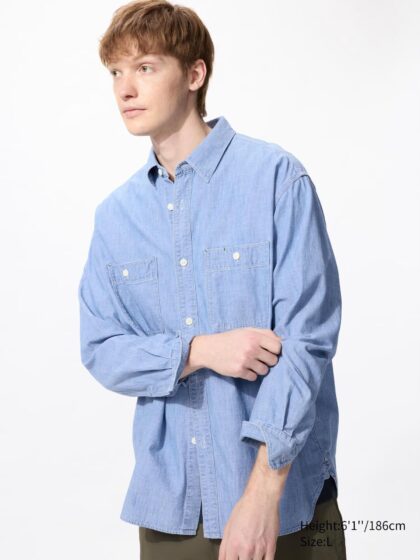SURCHEMISE UNIQLO EN CHAMBRAY