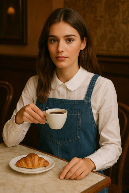 CHEMISE UNIE COL CLAUDINE DAPHNEA