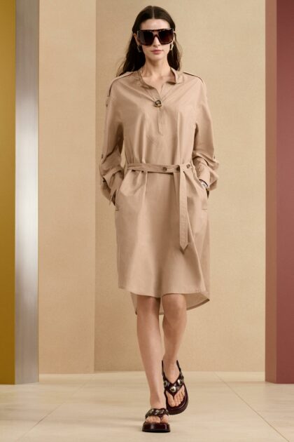 ROBE CHEMISE CEINTURE EN COTON